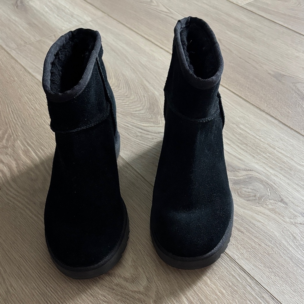 UGG Black Suede Ankle Boots - Women